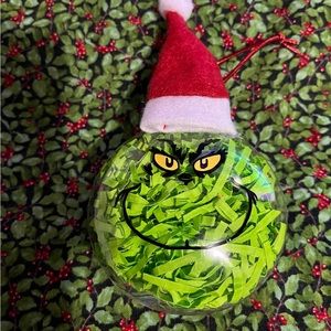 Mr Grinch plastic ornament